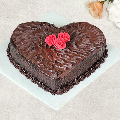 "Heart shape chocolate cake - 1kg - Click here to View more details about this Product